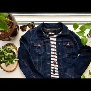 New dark denim jacket